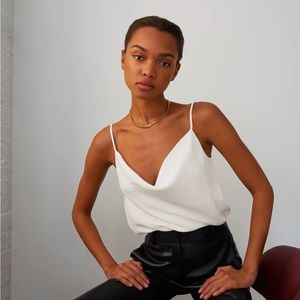 SMALL Babaton Cowlneck Camisole - ARITZIA Satin cowl-neck camisole in ESPACE